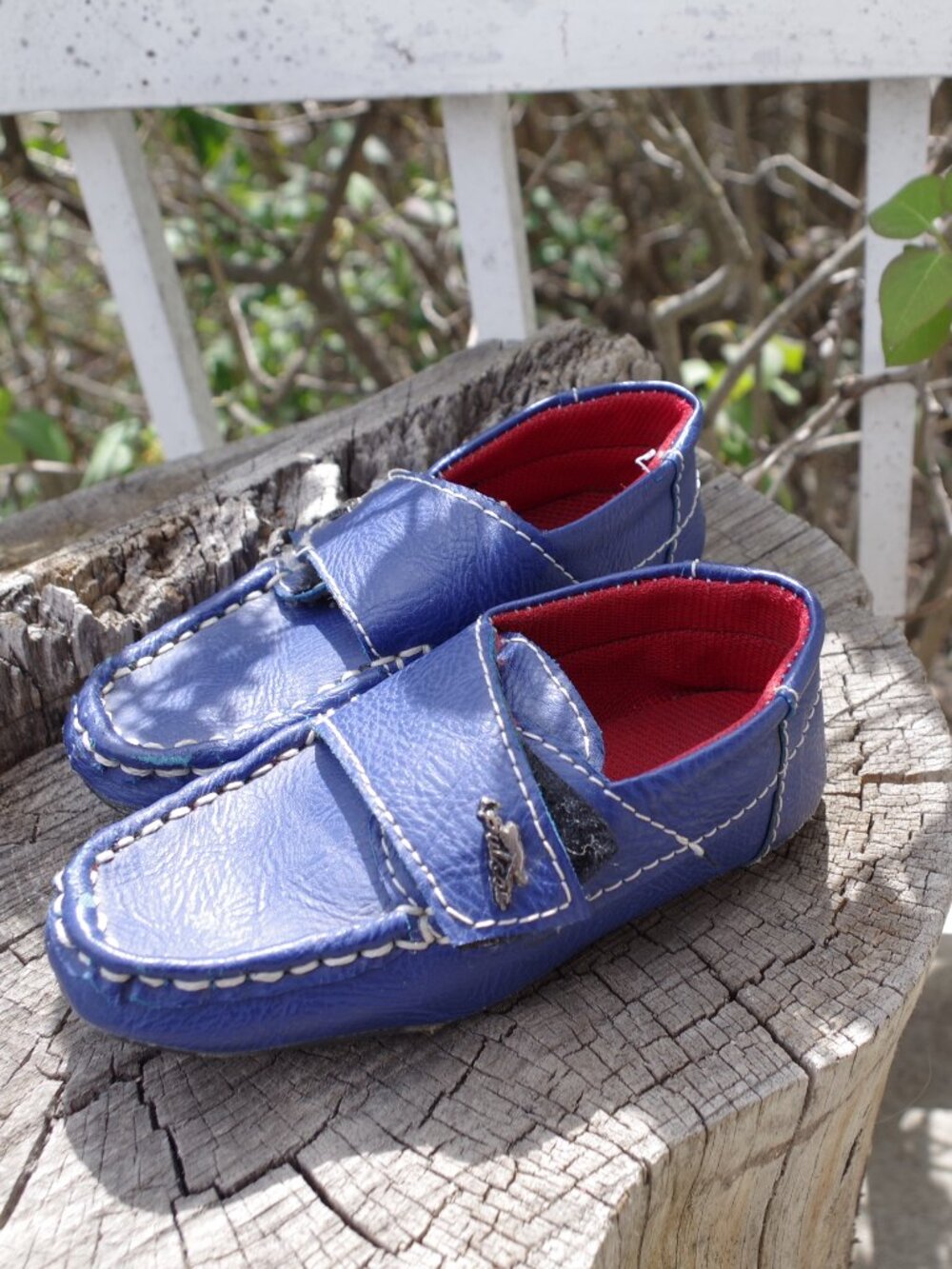 Blue Kids Italian Style Pulsar Leather Loafers